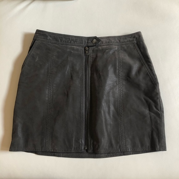 Free People Faux Suede Skirt 6 - Picture 2 of 6
